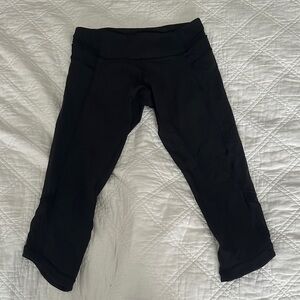 lululemon athletica Black Capri Leggings